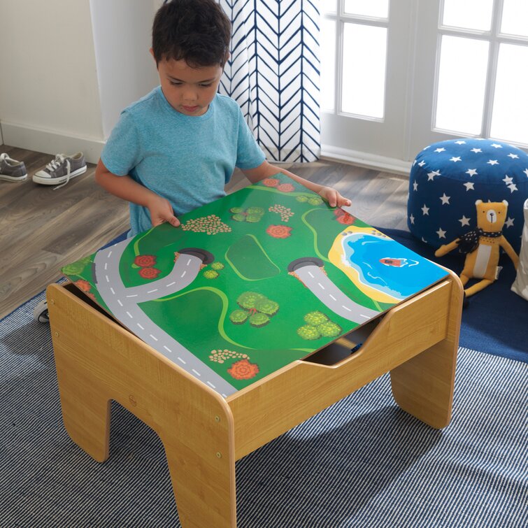 KidKraft Table d'activités en bois pour enfants à jeu de briques