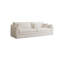 Canapé modulaire moderne en lin de coton blanc crème-254823763