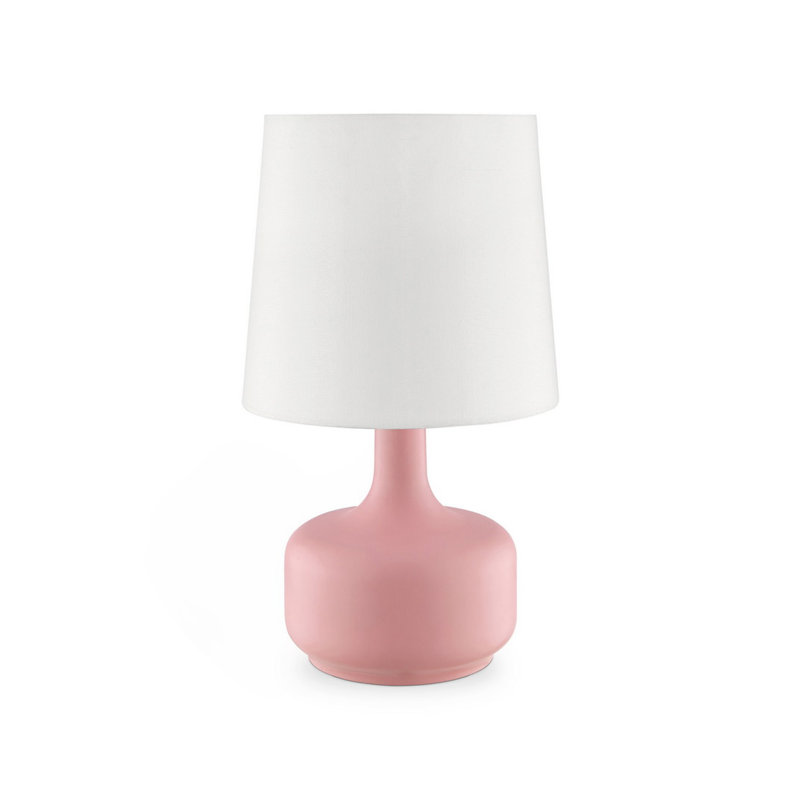 Dedrek Metal Table Lamp, Matte Pink