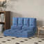 Canapé convertible HOMcom, canapé-lit pliant, chaise longue d'invité avec 2 coussins, dossier et appui-tête réglables, L 40,25 po, bleu