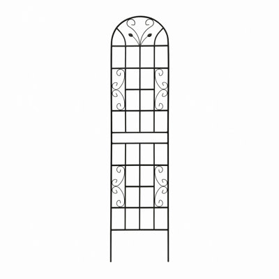 Barrière de jardin en treillis de jardin en métal 86,7 "x 19,7" treillis antirouille pour plantes grimpantes