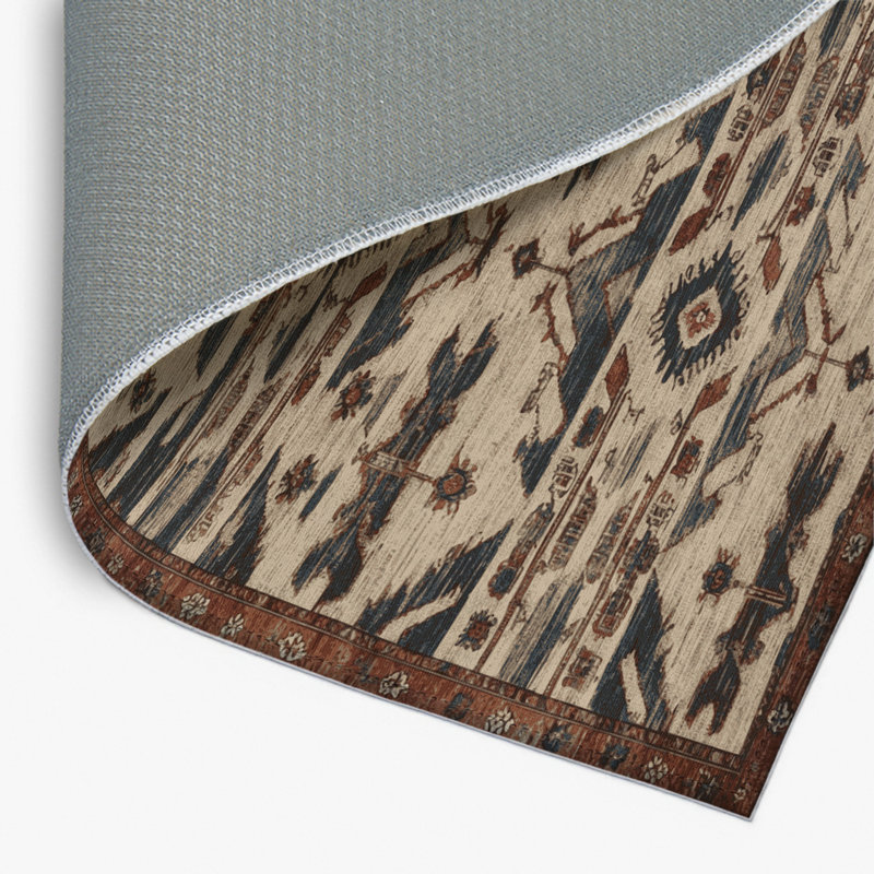 Tapis turc intérieur et extérieur brun, Rectangulaire 2 pi x 3 pi