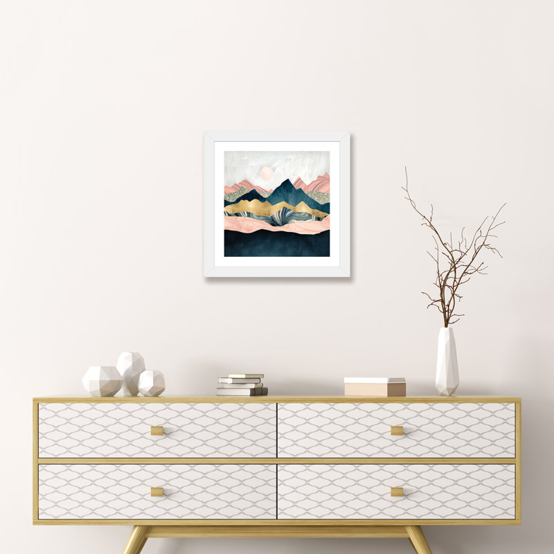« peluchey peaks » par spacefrog designs-print, H 16 po x l 16 po x P 1 po, Papier avec cadre blanc
