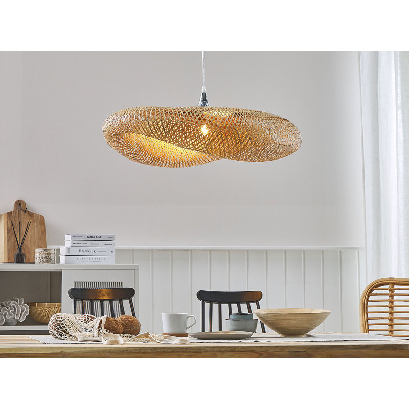 Lucille 1 - Light Light Wood Novelty Pendant, 118cm H x 80cm W x 80cm D