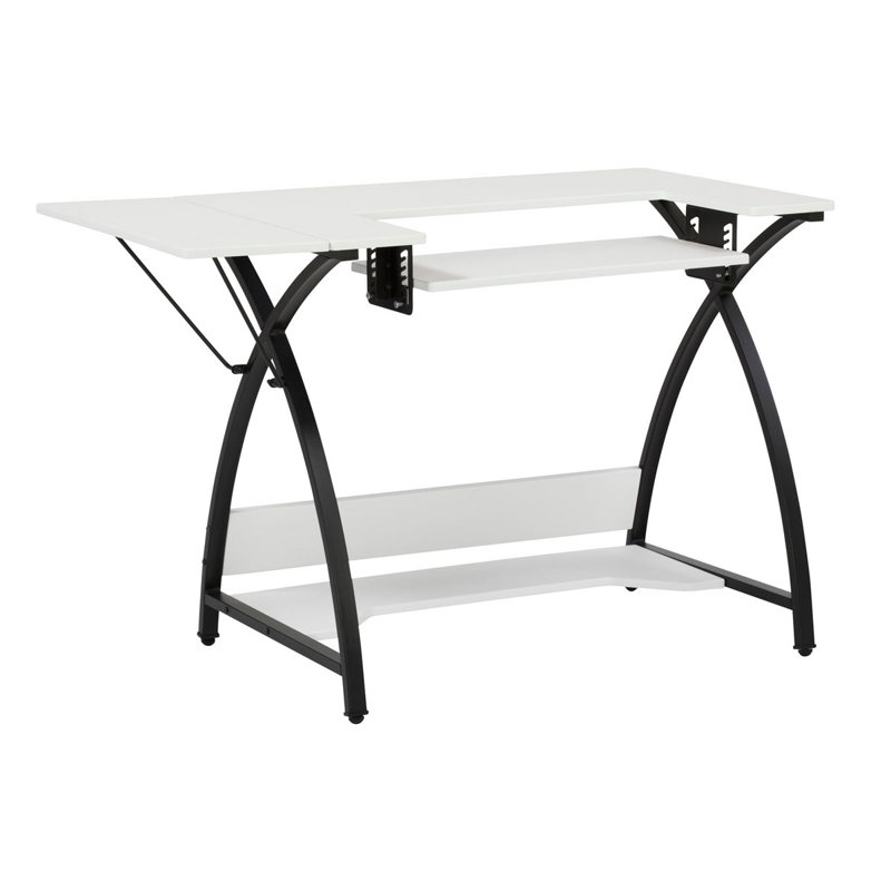 Yarbro 74.6cm x 38.5cm Foldable Sewing Table with Sewing Machine Platform