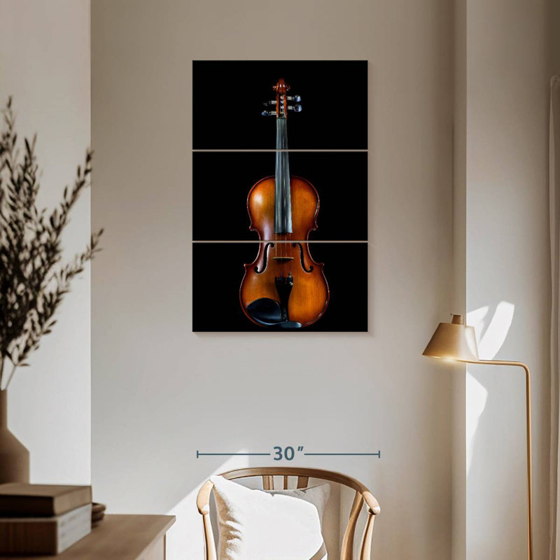 Portrait de violon Abarca, H 74 po x l 48 po