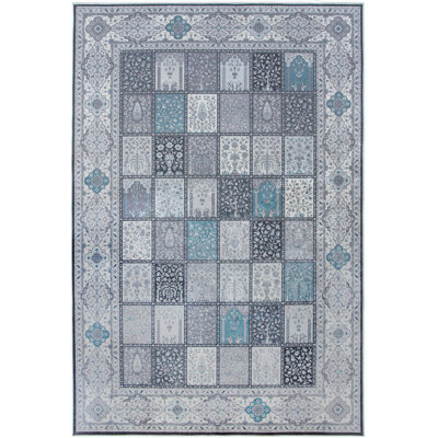 Tapis zone gris clair Darwin