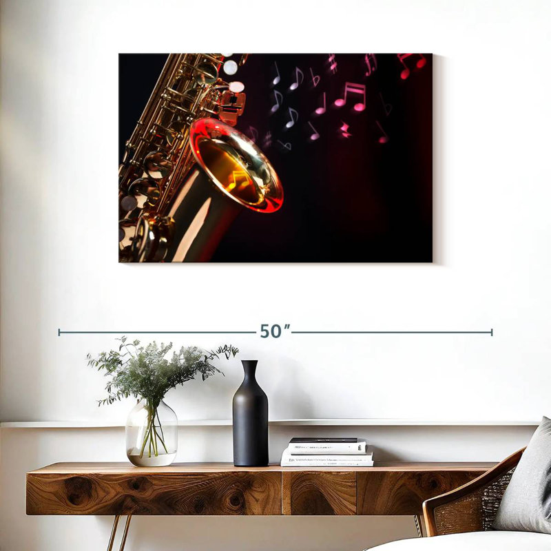 Notes de musique pour saxophone Abarca, H 24 po x l 36 po