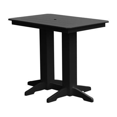 Nettie Rectangular Outdoor Bar Table Yes , 33 " D