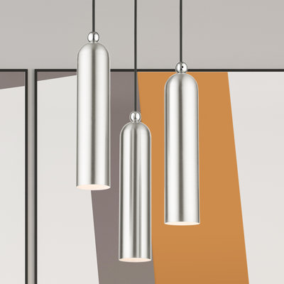 Luminaire suspendu cylindrique à 3 lumières Halle