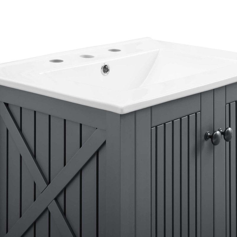 Steam 24" Bathroom Vanity, Gray