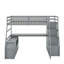 Lit mezzanine double avec 7 tiroirs et bureau-895503636