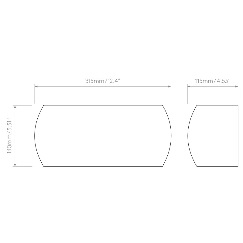 Milo 1 - Light Flush Mounted Sconce