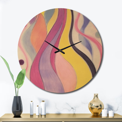 Horloge murale en métal Shadow Dance