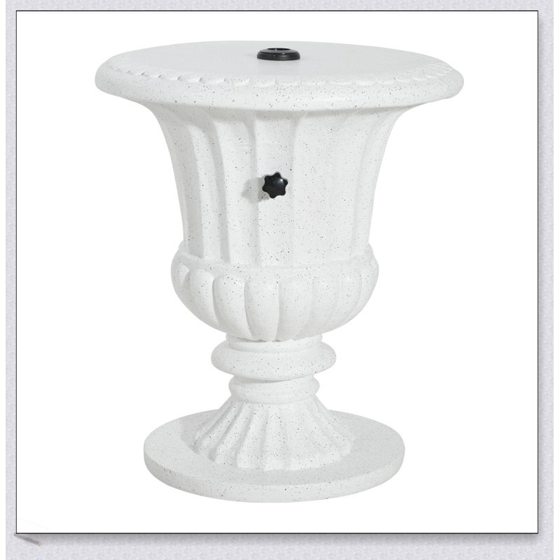 Adela Outdoor Patio MGO Side Table Umbrella Base With Sand-Filling, Set Of 1, Durable And Stylish For Modern Outdoor Living