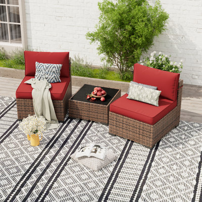 Babak 2 - Person Outdoor Seating Group with 4"D Cooling Cushions