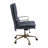 Tinzud Gray Leather Office Chair