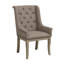 Classic Button-Tufted Arm Chairs Set of 2 with Nailhead Trim
