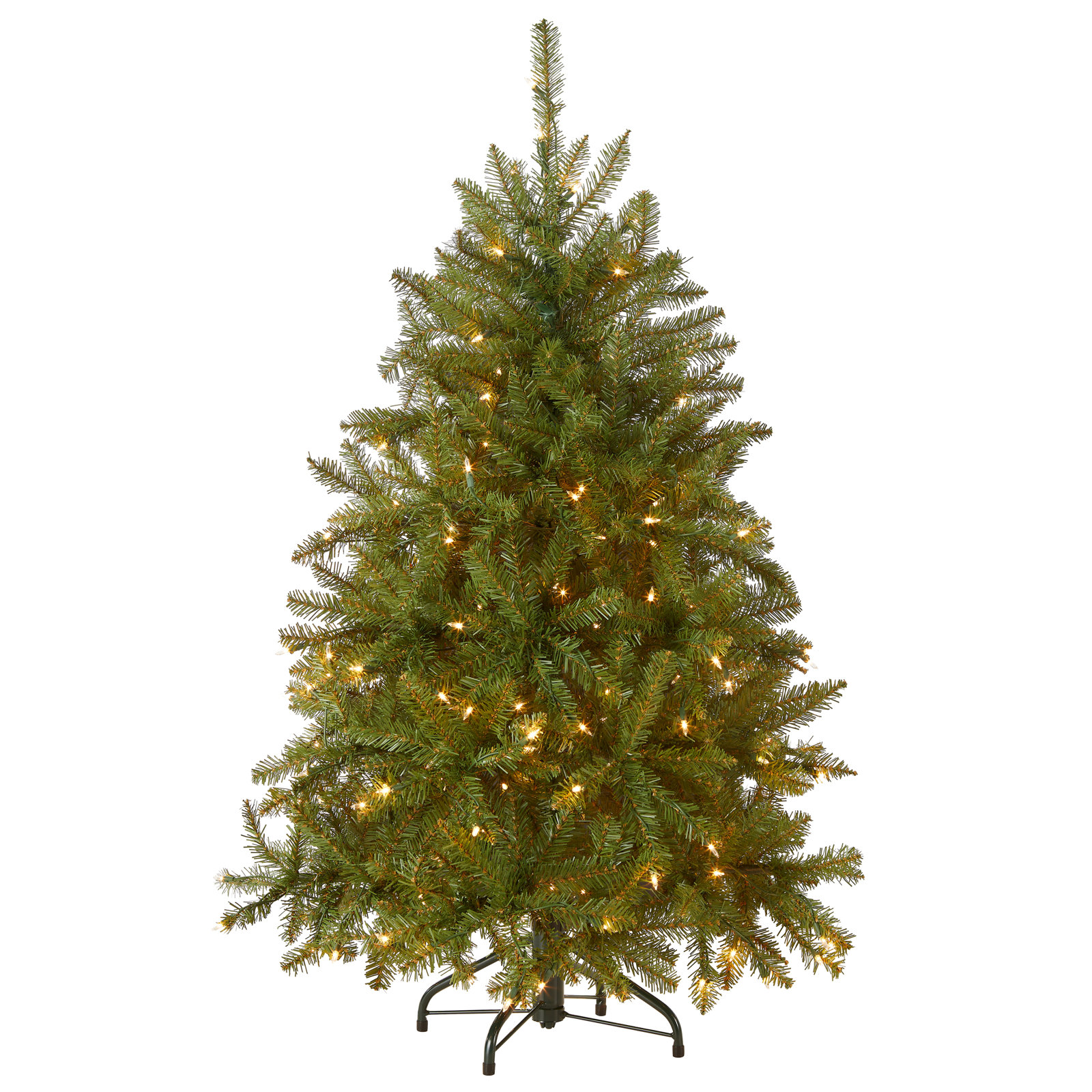 9ft. Dunhill Fir Tree with Clear Lights, 4', Clear/White Lights