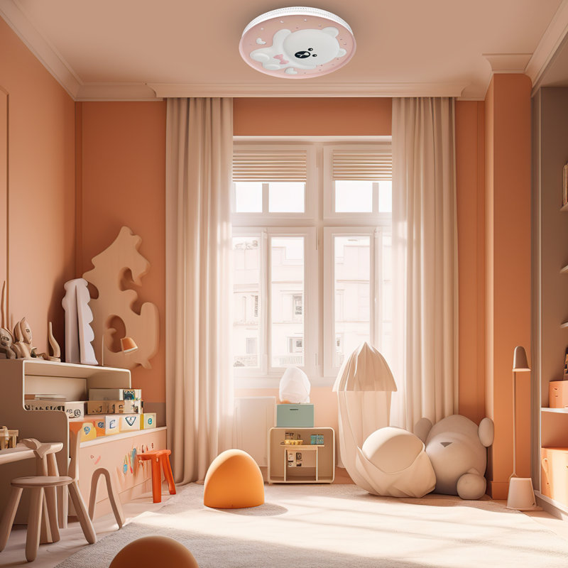 Caleb Plastic LED Flush Ceiling Light