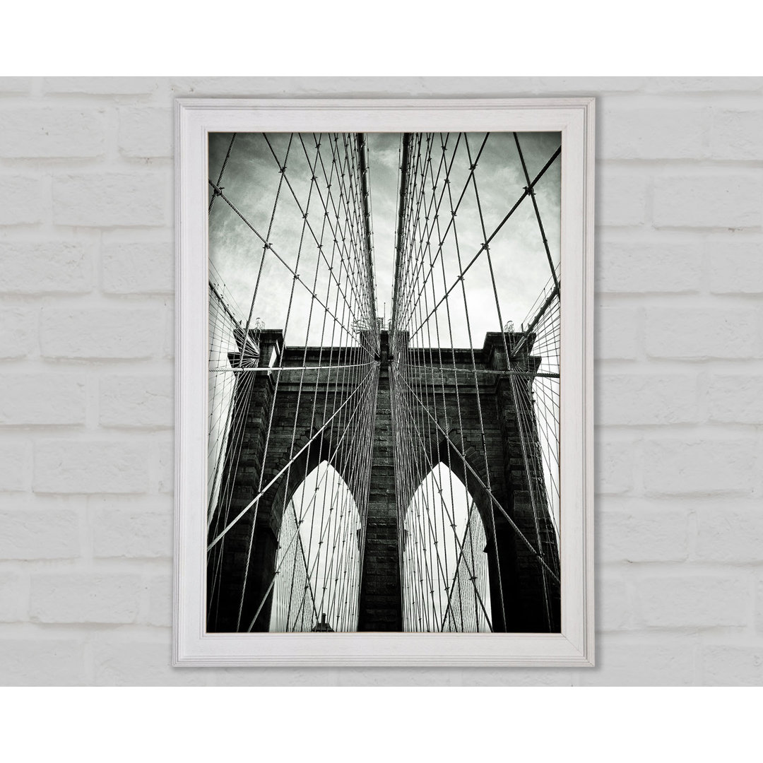 Brooklyn Bridge Arches - Einzelne Bilderrahmen Kunstdrucke