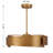 Velora LED Fan D'Lier in Gold Patina-129437287