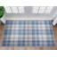 Tapis bleu à tissage plat Kehr-88978998