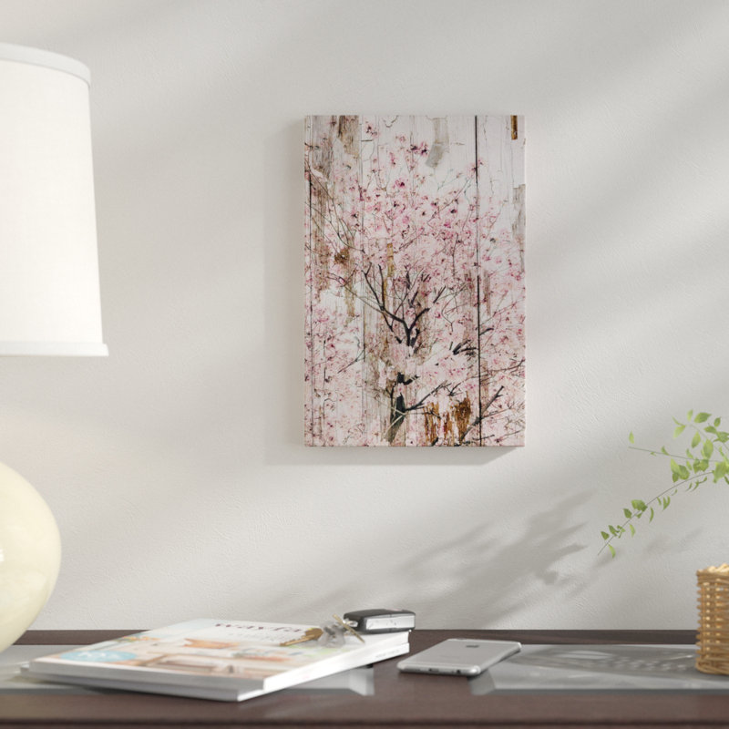 « spring florals ii », impression sur toile, H 24 po x l 16 po x P 1 po, Papier d'art encadré noir, Blanc