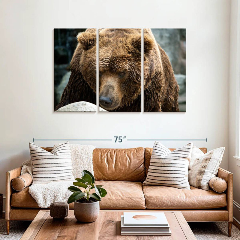 Brampt Kamchatka Brown Bear, 36" H x 57" W