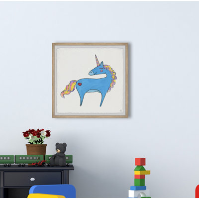 Croom Cute Unicorn Heart - Single Picture Frame Painting