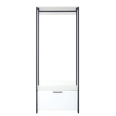Closet With Metal Support - Water Surface, Extra Capacity Wood And Walk-In One Drawer, Powder Coated Durability Enhancement, Deep Storage, & Heat , Stain Scratch E0 Board, 2X Thicker , Made In ,