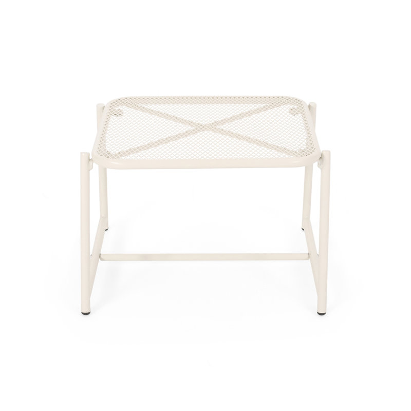 15.5"H SIDE TABLE, Matte White