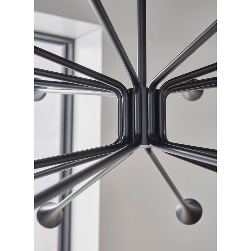 Lody 20 - Light LED Chandelier, Matte Black