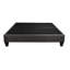 Base de lit simple tapissier gris foncé: 14 po Plateforme, plateforme simple pour la chambre à coucher: rembourrée, touche moderne