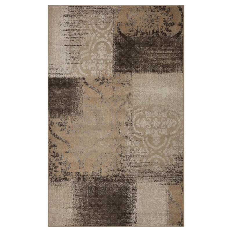 Ferdos Damask Indoor Rug, Rectangle 4' x 6'