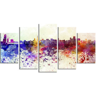" Chicago Skyline " 5 - Pieces