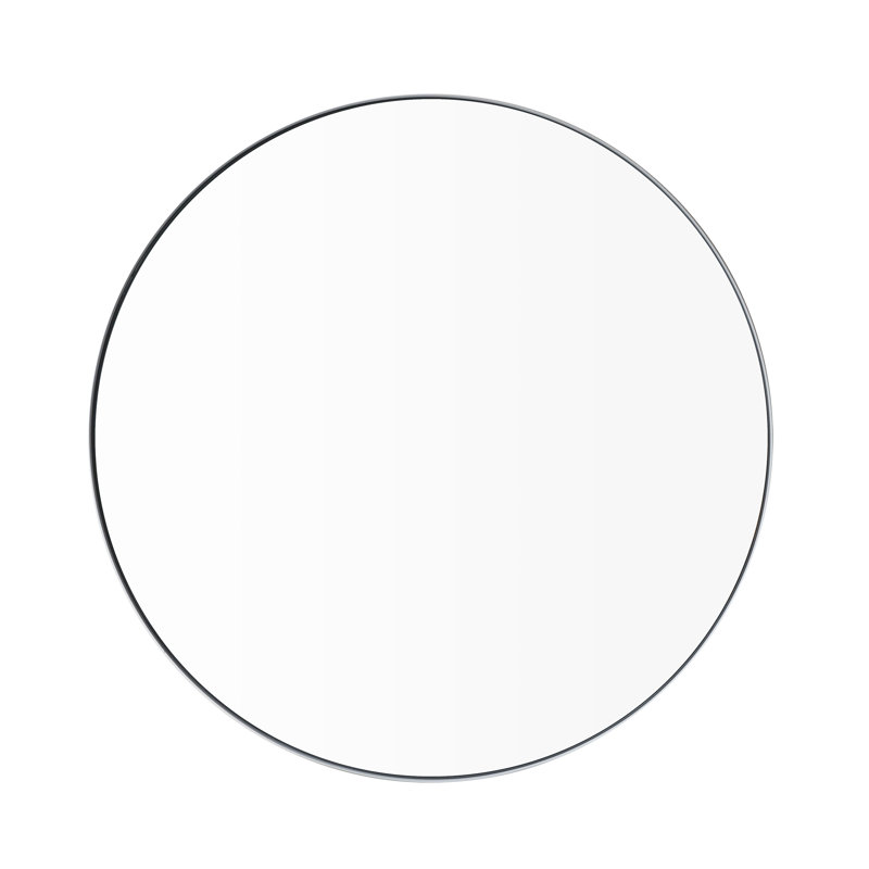 Rim Accent Mirror, Black, 30" x 30"