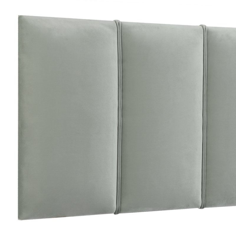 Ealing Upholstered Headboard, Plush Sage, Single (3'), Velvet