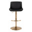Tabouret de bar réglable rond avec repose-pieds arrondi en T Rondell - ensemble de 2-202853214-202853213