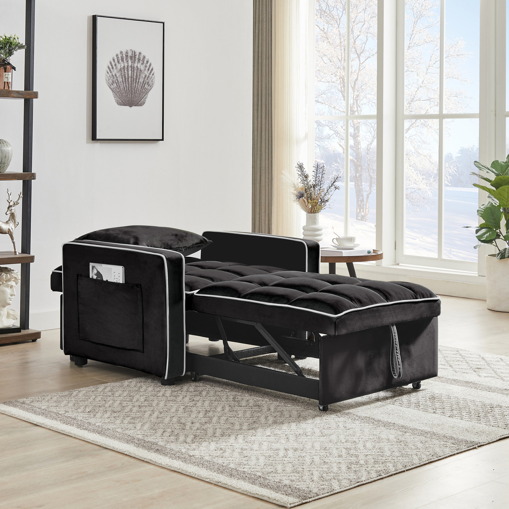 Interesting Recliner That Turns Into A Bed Photos