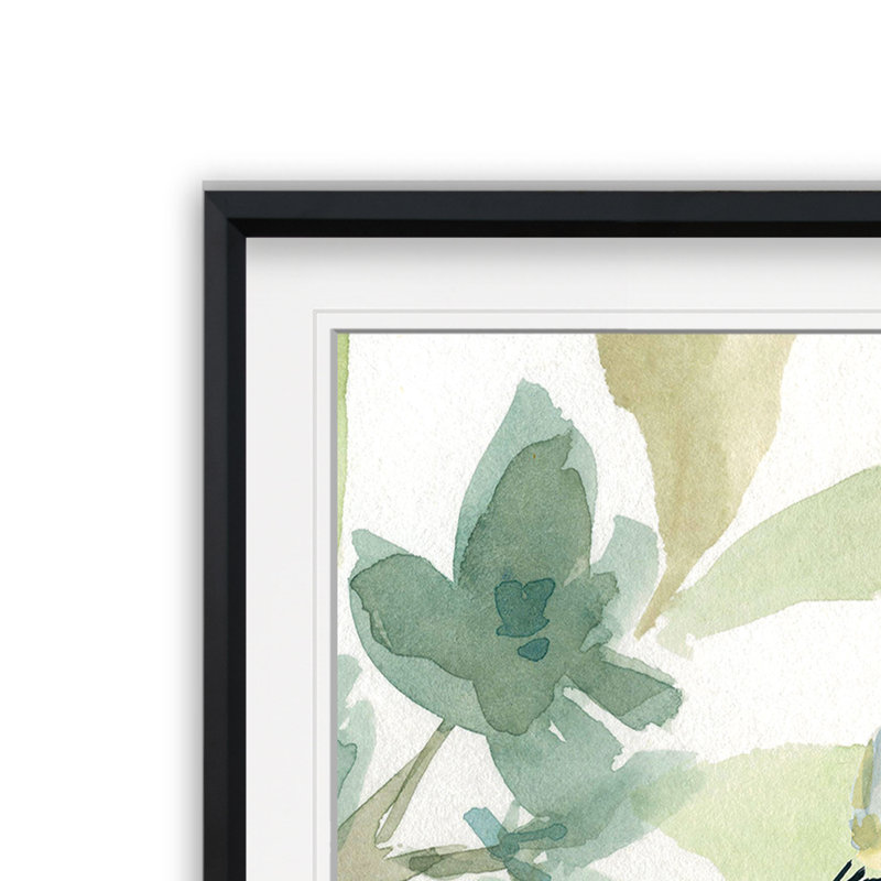 Spring Melody II - impression sur papier, H 24 po x l 24 po x P 1,5 po, Cadre argenté