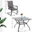 Ensemble de salle à manger carré pour 4 personnes 37 "avec parasol Argyri-100186442