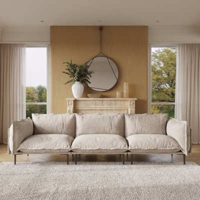 Traci Upholstered 111.02'' Wide Velvet Modular Sofa,3-piece
