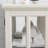 Antique Cabinet With Smooth Tabletop, Led Lights, Adjustable Shelves, Home Elegant Display Unit, White, Vintage Metal Handle, Glass Shelves