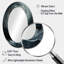 Blanc et noir abstrait spirales ondulées - miroir mural ovale blanc-1178433857
