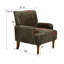 Fauteuil rembourré avec pieds en bois massif-1143103245