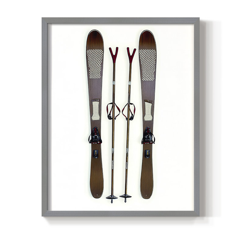 Reproduction encadrée - bois massif, Gris, H 11 po x l 9 po
