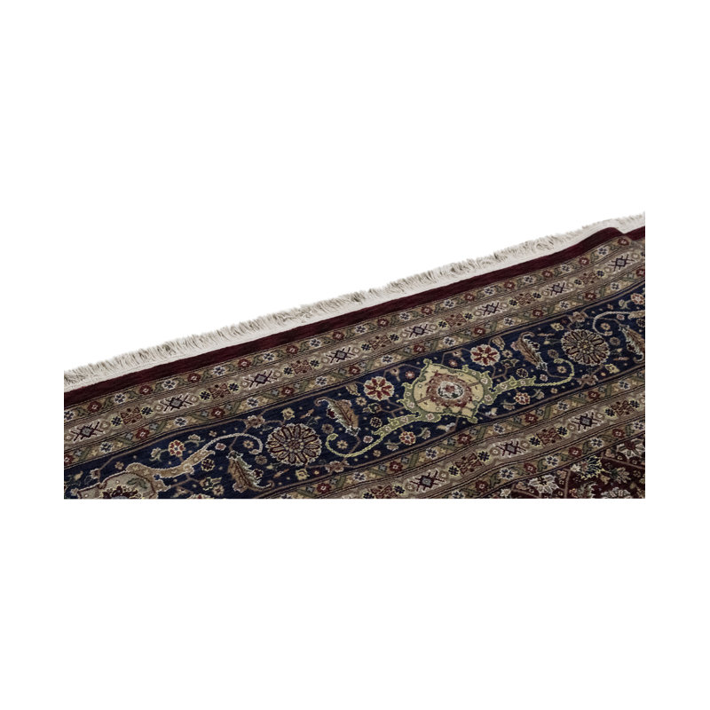 Manchuria Hand-Knotted Wool Oriental Area Rug In Black/Olive