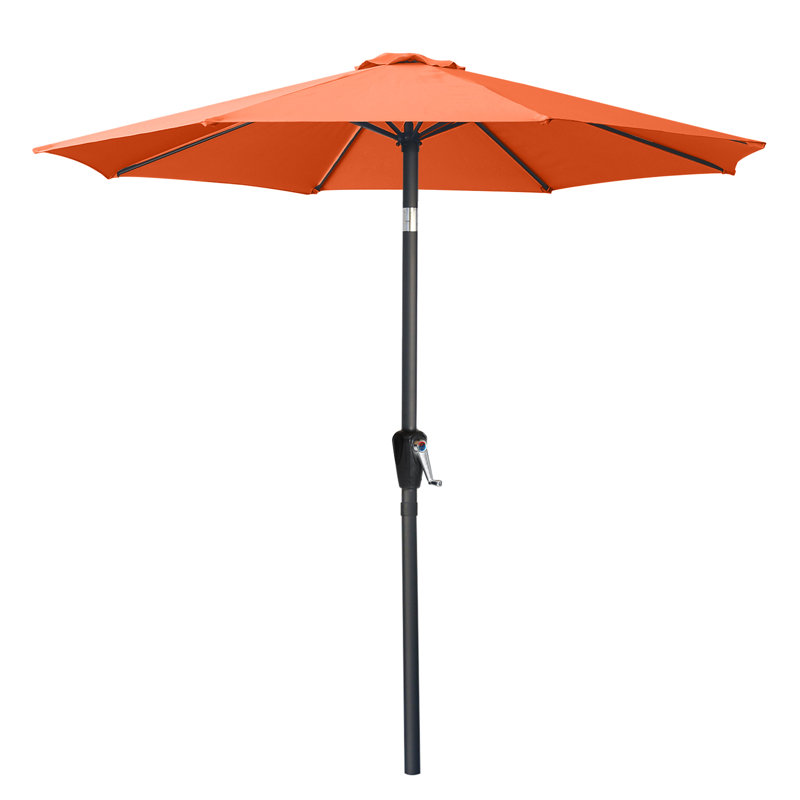 Parasol de marché Miqdad, Orange, H 108 po x l 106,3 po x P 106 po