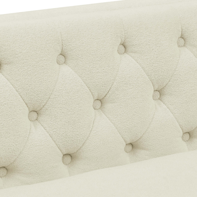 Devonaire Sofa, Beige Polyester Blend